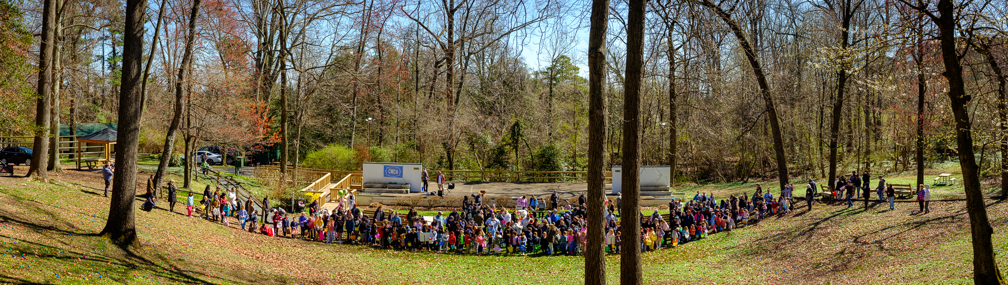 Egg Hunters at the starting line!