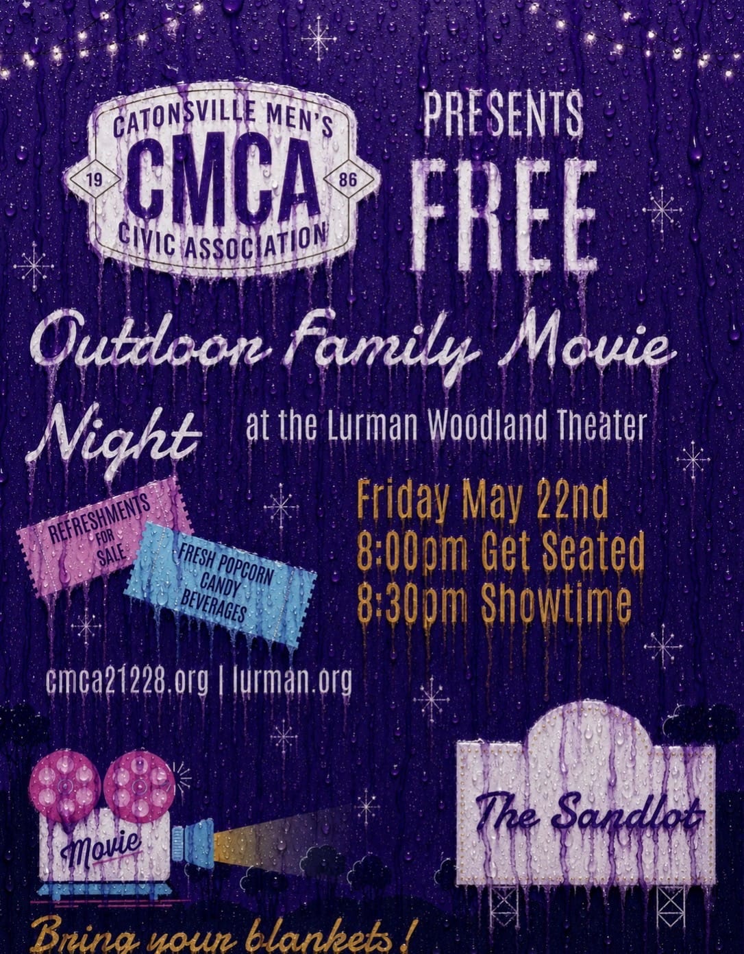 🚨 POSTPONED - CMCA Family Outdoor Movie Night 🚨